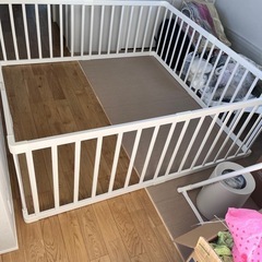 木製ベビーゲートの画像