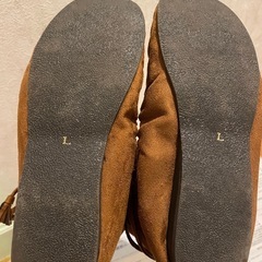 ブラウン　ボア　ブーツの画像