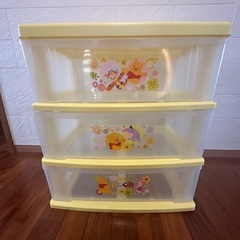 プーさん衣装ケース　3段の画像