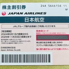 JALの株主優待券