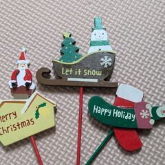 🎄クリスマス🎄キャンドル⛄️➕️ガーデンピック8本の画像