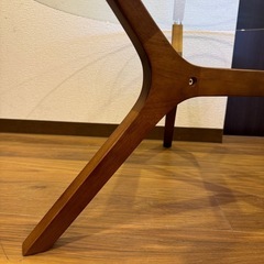 【未使用保管品】引取限定 アモール ガラステーブル リビングテーブル 80cm テーブル 家具の画像