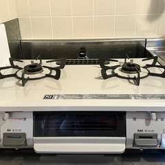 リンナイ2019年製　2口ガスコンロ　都市ガス