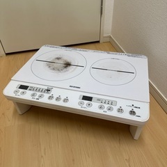 IH クッキング　電気コンロ　2口