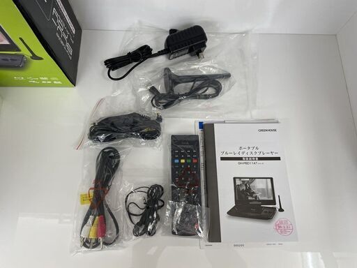 GREEN HOUSE 11.4インチ フルセグ ポータブルブルーレイディスクプレーヤー GH-PBD11AT-BK 2018年製 B