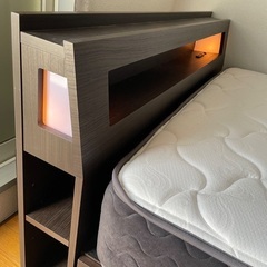 【商談完了品】ダブルベッド Sealy製マットレス【引き取り限定】の画像