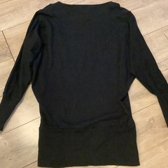 Antiqua patterntorso ドルマントップス　黒　M アンティカ　美品　ドルマンスリーブの画像