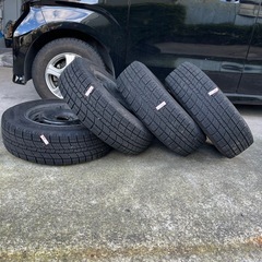 (お取引中)スタッドレスタイヤホイール付き4本セット185/70R14の画像