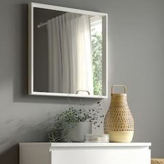 IKEA NISSEDAL 鏡 ホワイト 白