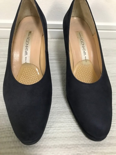 GINZAワシントンTOKYO　レディースパンプス　23.5EE ネイビー