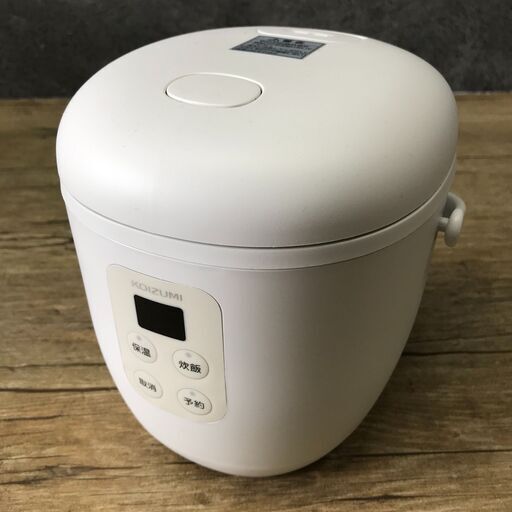 12/21終 KOIZUMI コイズミ 1.5合炊き ライスクッカー KSC-1513 炊飯器 2022年製 24l菊-