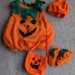 ハロウィンかぼちゃコスプレ90サイズ