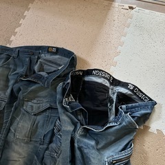 デニム作業ズボン 作業着 作業服の画像