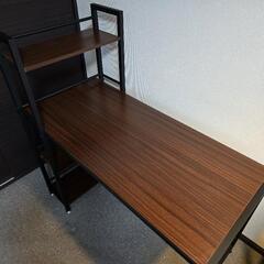 デスク 本棚付きの画像