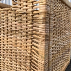IKEA  イケア カゴ 籐のカゴ 入れ物 インテリア 籐 籠 正方形　の画像
