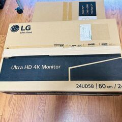 LG24インチ4Kモニター2台（24UD58) の画像