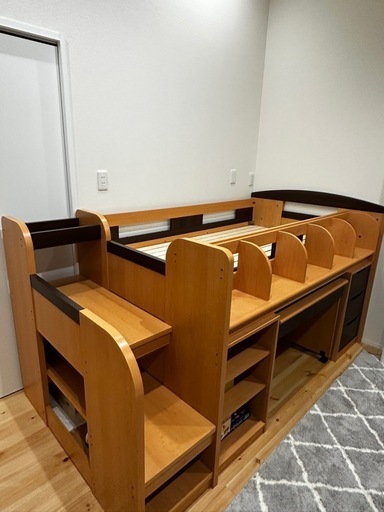 システムベッド　デスク付き　解体済み
