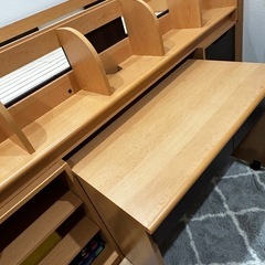システムベッド　デスク付き　解体済みの画像
