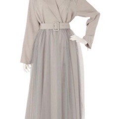 【jouetie ジュエティ】チュールドッキングライダースワンピースの画像