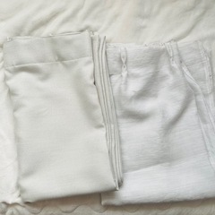 【お取引中】100×200　無印良品 ノンプリーツカーテン アイボリー