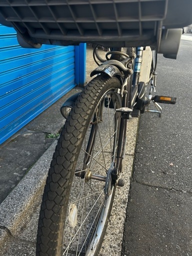 ママチャリ前後ろ付き電動自転車