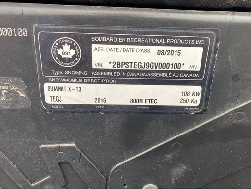 ski-doo XM T3 174