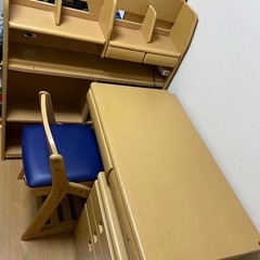 ⭐︎ご入学準備に☆学習机と本棚、椅子のセット