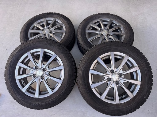 コンパクトカー用　ホイール付スタッドレスタイヤ4本