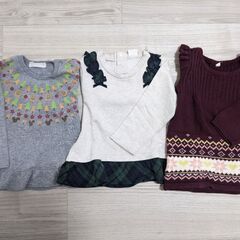 子供服　90　冬　トレーナーの画像