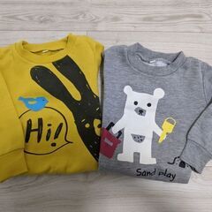 子供服　90　冬　トレーナーの画像