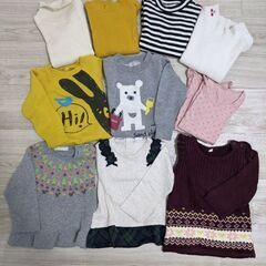 子供服　90　冬　トレーナーの画像