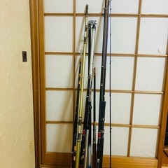 【至急　配達可能】ジャンク　先端折れた釣竿8本