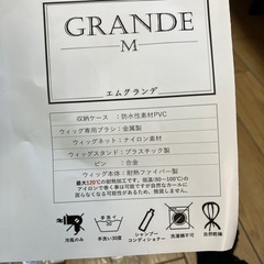 GRANDE ウィッグセット ホワイト　ほぼ新品未使用　顔テーピング付き！の画像
