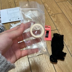 GRANDE ウィッグセット ホワイト　ほぼ新品未使用　顔テーピング付き！の画像