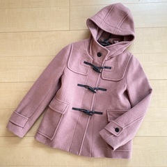 1回着用のみ★GU★ダッフルコート★くすみピンク★S