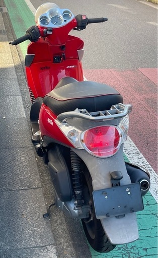 【ナンバー付き、配達可】アプリリア　スカラベオ250IE赤
