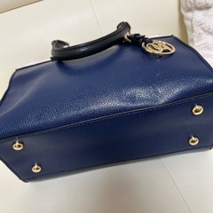 青いバッグの画像