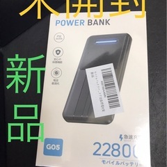 2024年　新品　未開封　PSE取得 22800mAh モバイル...