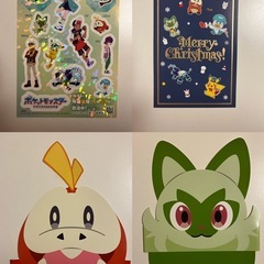 ポケモン　クリスマスカード　お面等