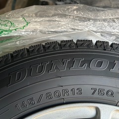 DUNLOP スタッドレスタイヤ　ホイール付き　145/80R1...