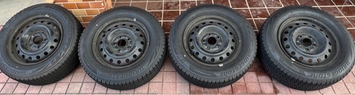 ミゾ有り！195 65 15  スタッドレス ホンダ純正ホイル４本セット