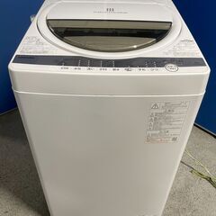 【美品】TOSHIBA 6.0kg洗濯機 AW-6G9 2021年製 通電確認済み 人気 早い者勝ち 引取歓迎 配送OK