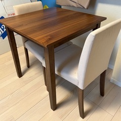 ダイニングセット　2人用の画像
