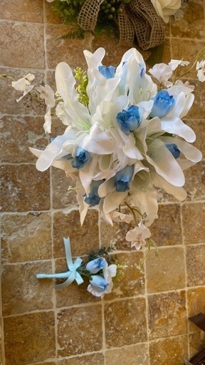 結婚式前撮りにどうぞ☆ブーケ・ブートニア\n