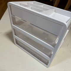 3段ケース　コスメ収納　小物入れ　引き出しの画像
