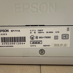 美品　エプソン　プリンター　EP711Aの画像