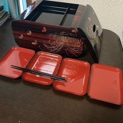 昭和レトロ　3段　お重箱　の画像