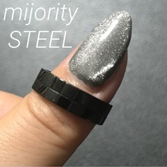 mijority steel チェック柄　指輪　リング