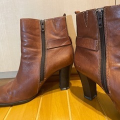 本革ブーツ　キャメル　サイズ38(24cm相当)の画像