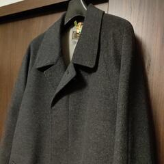本日限定❗️ロングコート  カシミア混  メンズ  チャコールグレーの画像